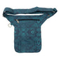 Gassi-Tasche Stoff-Canvas Teal Om-Print Futtertasche Nijens 24