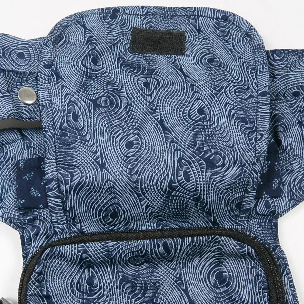 Nijens Hippie Bauchtasche Hüfttasche aus Bio-Baumwolle Paisley Blau 2