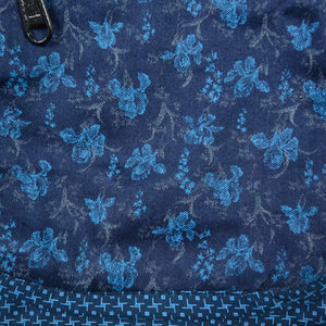 Hippie Bauchtasche Hüfttasche Baumwolle mit Blumenmuster in Blau