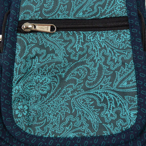 Nijens Bauchtasche Stoff Petrol Paisley 23