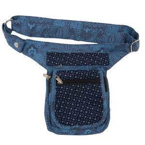 Stoff Bauchtasche Hüfttasche in Blau Nijens