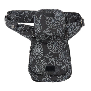 Nijens Bauchtasche mit floralen Motiven in Schwarz 2