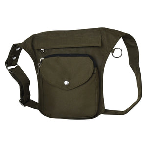 Gassi-Tasche Wasserabweisende Einfarbige Khaki - Barcelona Nijens Tasche