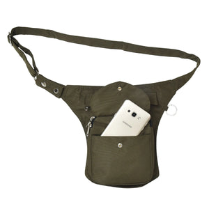 Gassi-Tasche Wasserabweisende Einfarbige Khaki - Barcelona Nijens Tasche 2