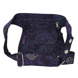 Wendbare Bauchtasche Stoff Lavendel mit Paisley - Chiang-Mai 21 Nijens