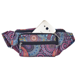 Mandala-Hüfttasche mit Handyfach – stylisch & funktional mit buntem Muster. Torino 71084