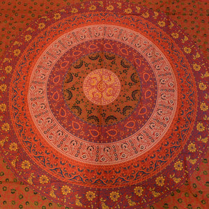 Boho Mandala-Tuch in Rot: Perfekt für Strand oder Zuhause. Nijens Shop
