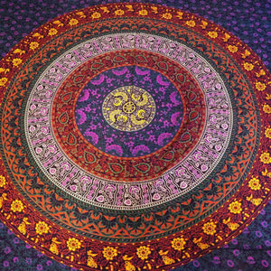 Nijens Indisches Mandala Hippie Stoff Laken Tagesdecke