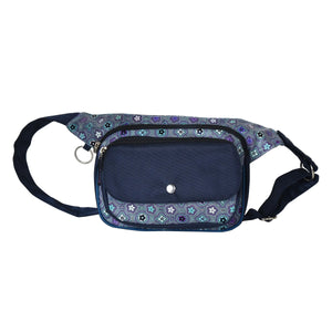 Nijens Gassi-Tasche (Nylon Saphirblau) - für Hunde Training