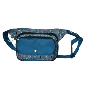 Gassi-Tasche Wasserabweisende (Nylon Petrol) Geometrische Verzierung - Nijens Shop