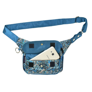 Gassi-Tasche, Wasserabweisende, mit Paisley Türkisblau 22 - Nijens Shop