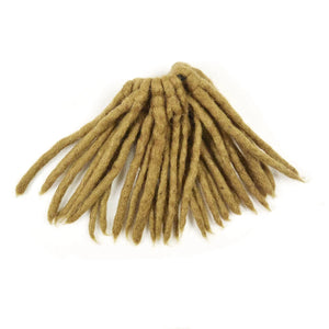 Filz Accessoires Nijens Fransen Windmühlen-Haargummi aus Wolle Oliv-Grün