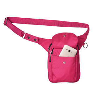 Gassi-Tasche Wasserabweisende Einfarbige (Nylon Rosa)