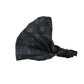 Stoff-Haarband aus Baumwolle mit Ethno-Paisley-Muster in Schwarz, elastisches Bandana Nijens