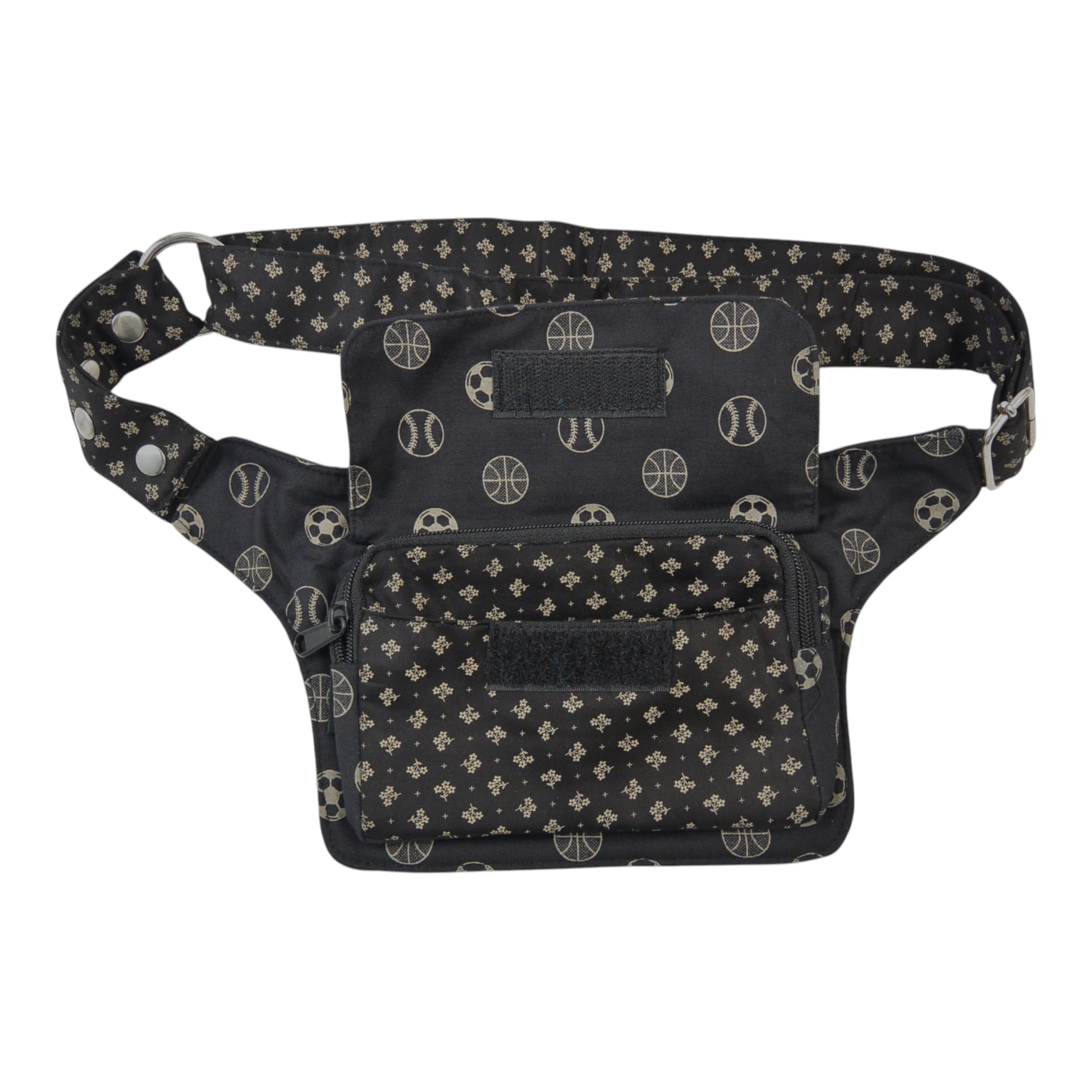 Festival-Tasche aus Stoff in Braun mit Muster
