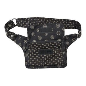 Festival-Tasche aus Stoff in Braun mit Muster