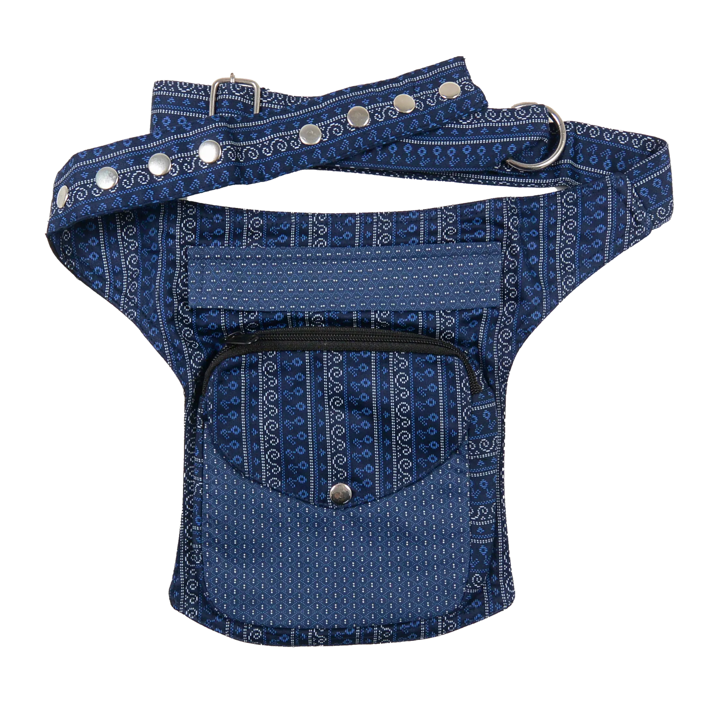 Gassi-Tasche Bauchtasche S-XXXL Tasche aus Stoff in Blau NJ-Madrid-218