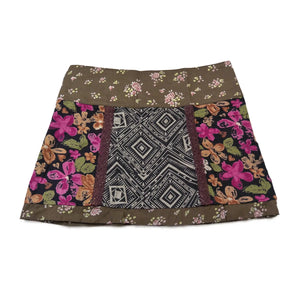 Sommerrock Wenderock Minirock aus Baumwolle - Chocochip Short 116 Nijens