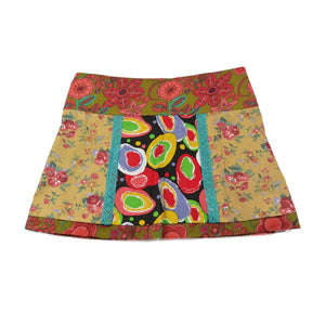 Sommerrock Minirock Wenderock Wickelrock aus Baumwolle - Chocochip Short 117 Nijens