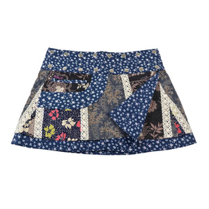 Sommerrock Wenderock Minirock aus Baumwolle - Chocochip Short 120 Nijens