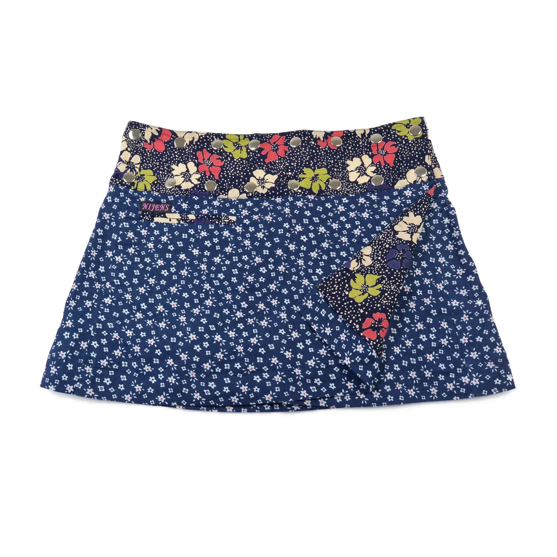 Sommerrock Wenderock Minirock aus Baumwolle - Chocochip Short 120 Nijens