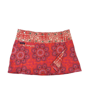 Sommerrock, Kurzer Wenderock, Minirock mit Blumenmuster - Chocochip S-126 Nijens