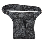 Leckerli-Tube Gassi-Tasche Stoff Black Flowers Nijens Shop