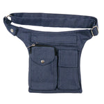 Leckerli-Tube-Tasche Stoff Jeans Einfarbig Dunkelblau - Nijens Shop