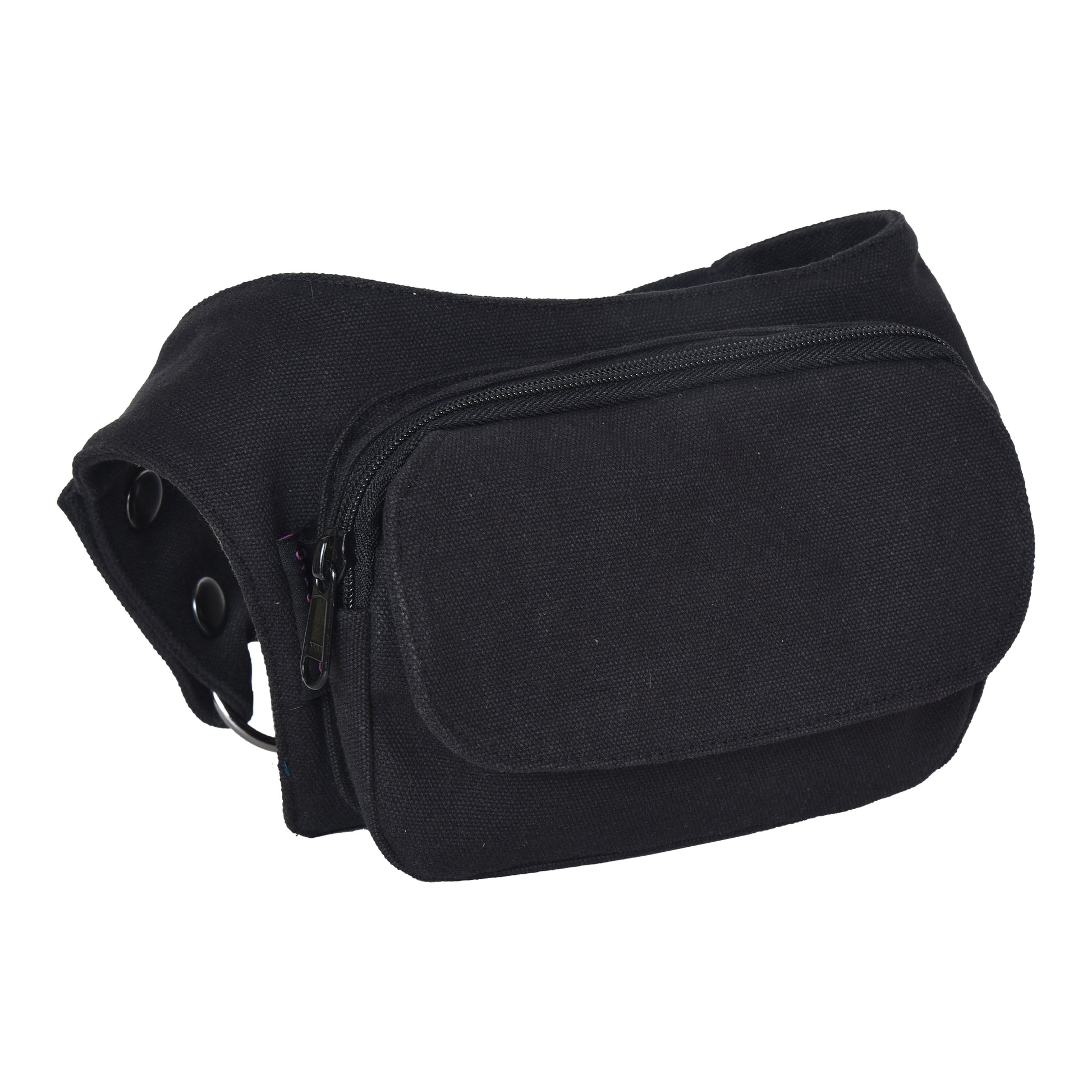 Nijens Shop - Gassi-Tasche Gürteltasche Stoff-Canvas Schwarz 5