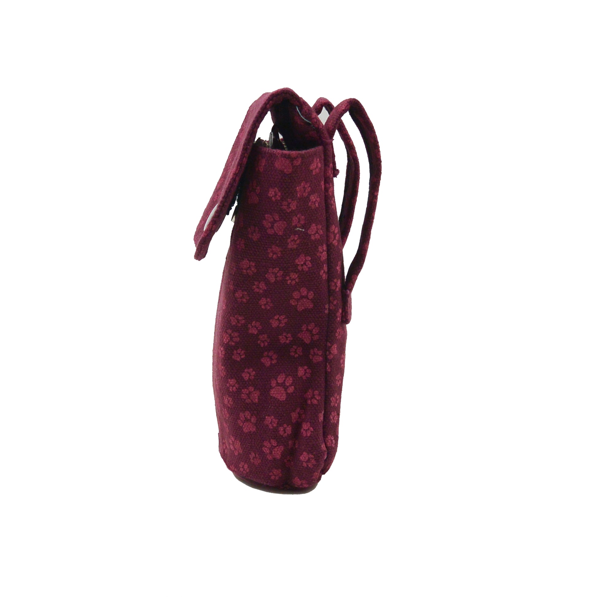 Nijens Tuben-Holster (magenta Stoff mit Pfotenmuster) 2