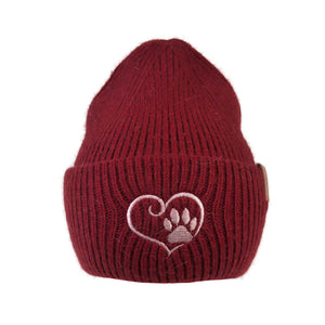 Unisex Beanie Angora Bordeauxrot - Marseille 13/24