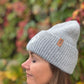 Unisex Beanie Angora Hellgrau - Marseille 14/22