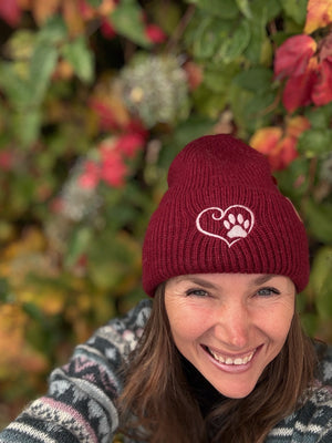 Unisex Beanie Angora Bordeauxrot - Marseille 13/24