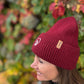 Unisex Beanie Angora Bordeauxrot - Marseille 13/24