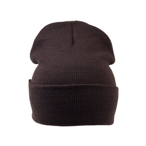 Beanie aus Acryl Dunkelbraun 