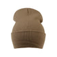 Unisex Beanie aus 100 % Acryl Hellbraun 