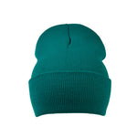 Beanie aus 100 % Acryl Türkisblau