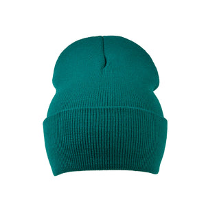 Beanie aus 100 % Acryl Türkisblau