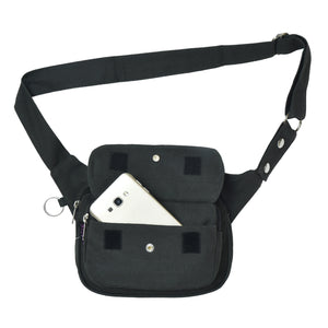 Gassitasche Frankfurt Flaschengrün – mit verstellbarem Gurt und mehreren Fächern