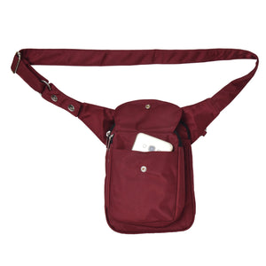 Gassi-Tasche Wasserabweisend (Nylon Weinrot) Freiburg ZHS 75512 Nijens Shop