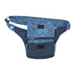 Bauchtasche "Dublin" Baumwoll-Canvas in Blau mit Blumenmuster. Bild 2