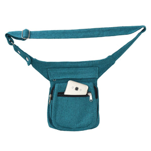 Bauchtasche S-XXL Stoff Petrol Side Bag Fanny pack 4 - Nijens Shop