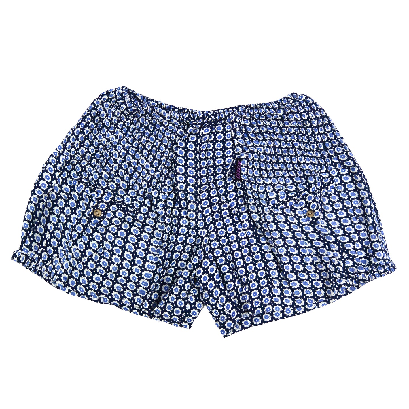 leichte kurze Hose aus hochwertiger Viskose Blau
