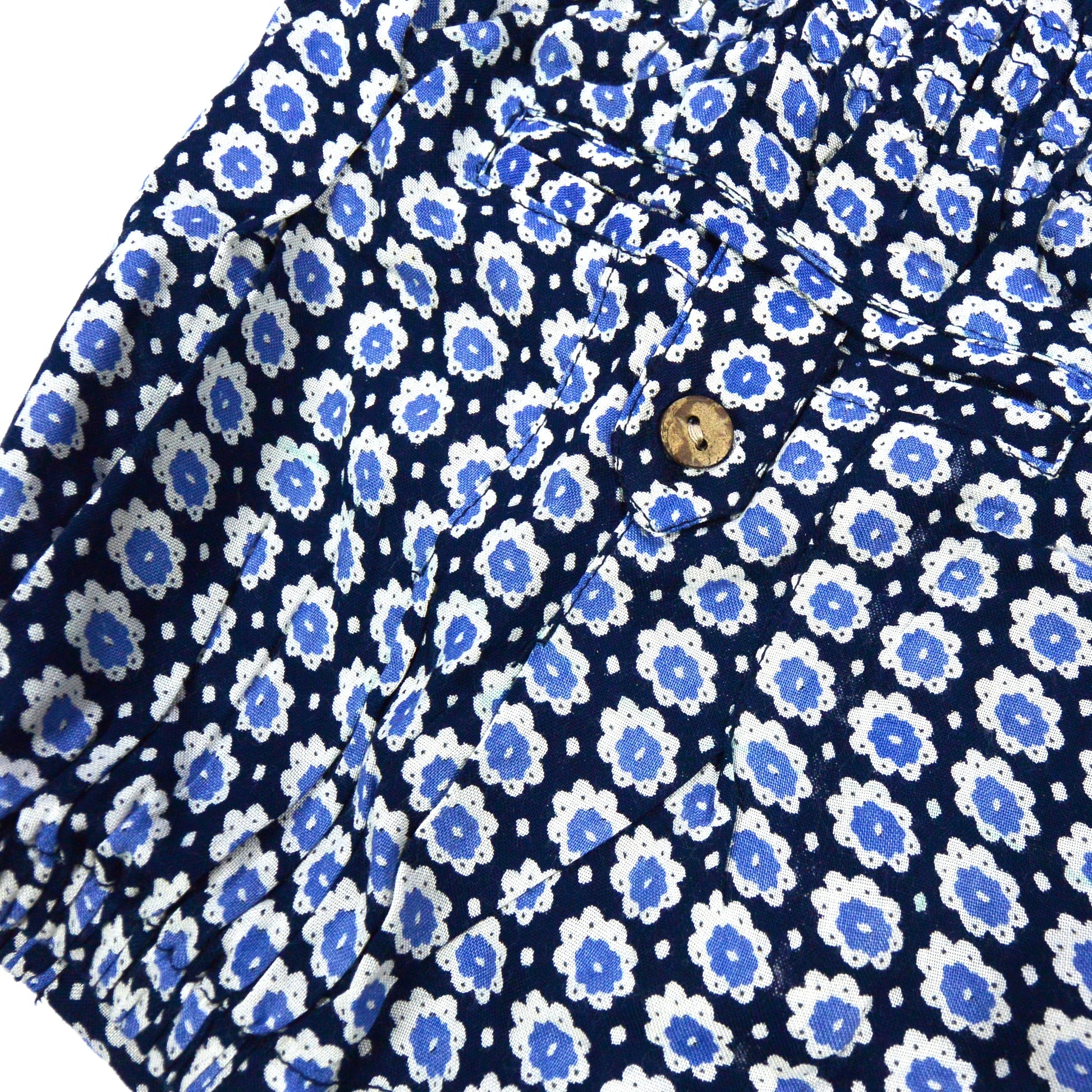 kurze Hose aus hochwertiger Viskose Blau