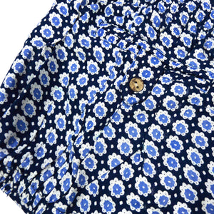 kurze Hose aus hochwertiger Viskose Blau