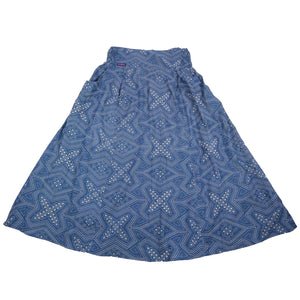 Maxirock One Size Rock Rayon Blau Skirt Nijens