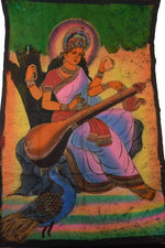 Stoff Decke Wandbild Sarasvati