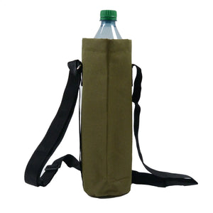 Flaschen Tasche Wasserabweisende (Nylon Khaki) für Wasserflaschen bis 1500 ml  - Nijens Shop