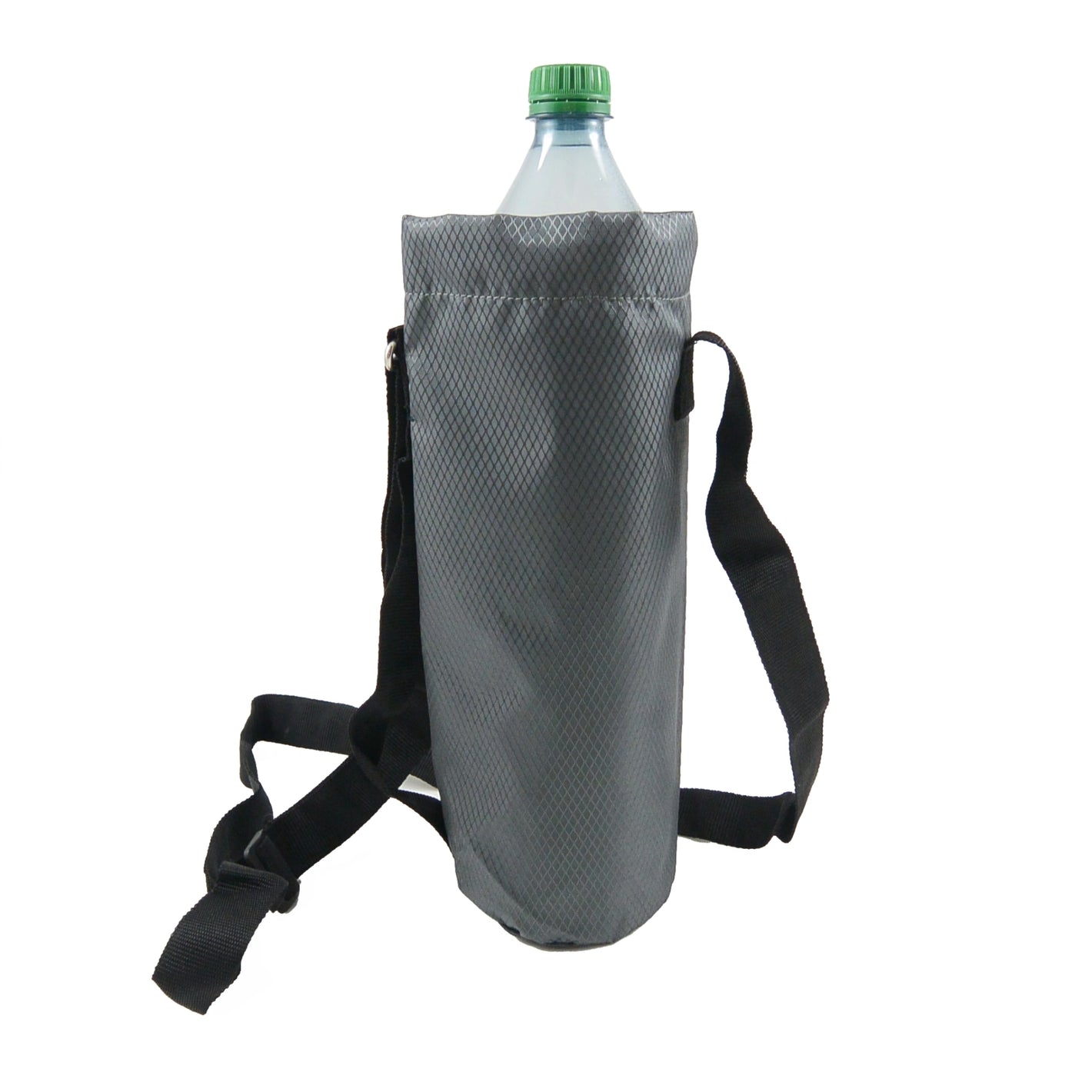 Wasserabweisende Tasche, Flaschenhalter aus Nylon in Grau