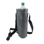 Wasserabweisende Tasche, Flaschenhalter aus Nylon in Grau